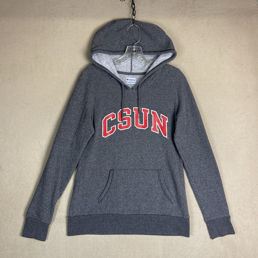 Champion Hoodie Womens M Gray CSUN‎ California State University Northridge Logo